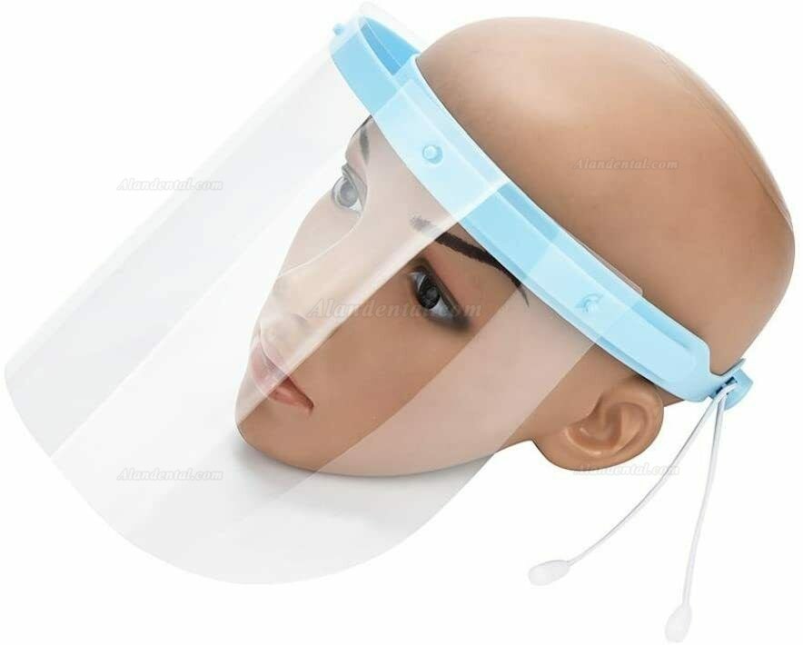 Safety Face Shield w/ Clear Flip-up Visor Dental Medical (1 Frame+10 Visors)